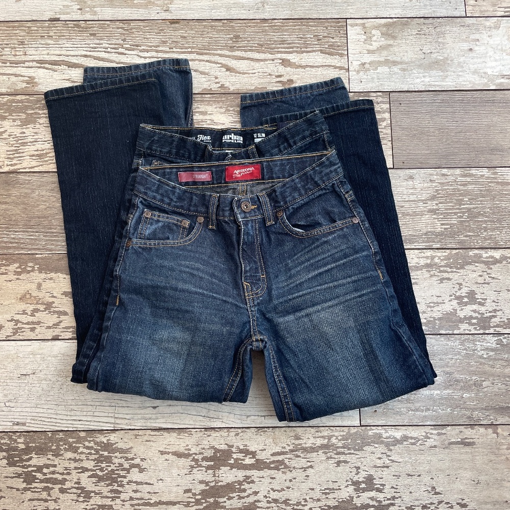 Jeans Bundle Child Size 12 Slim Straight and Reg
